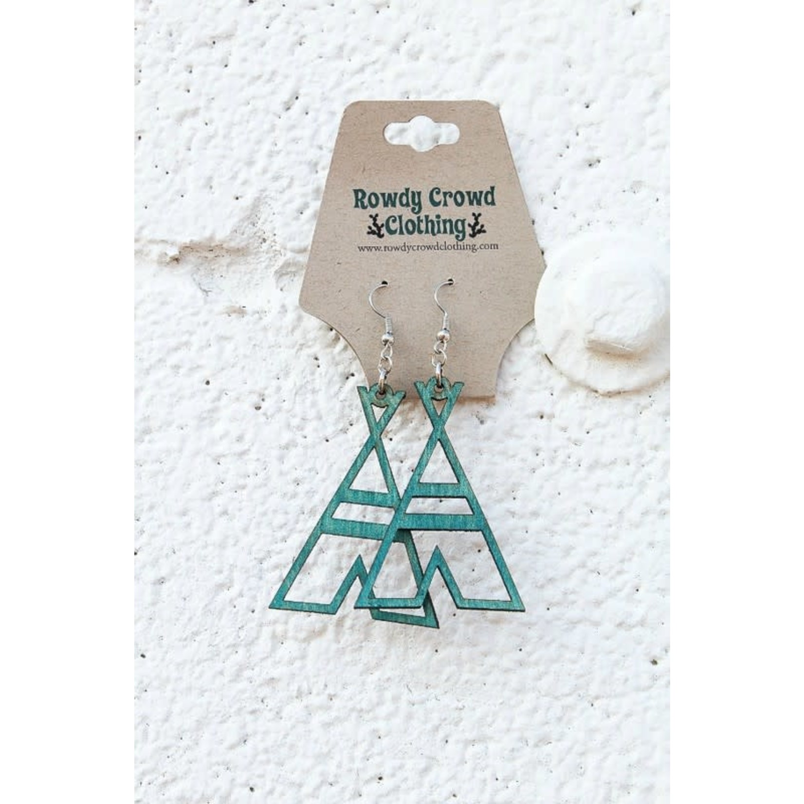 Leather Creepy Teepee Earrings