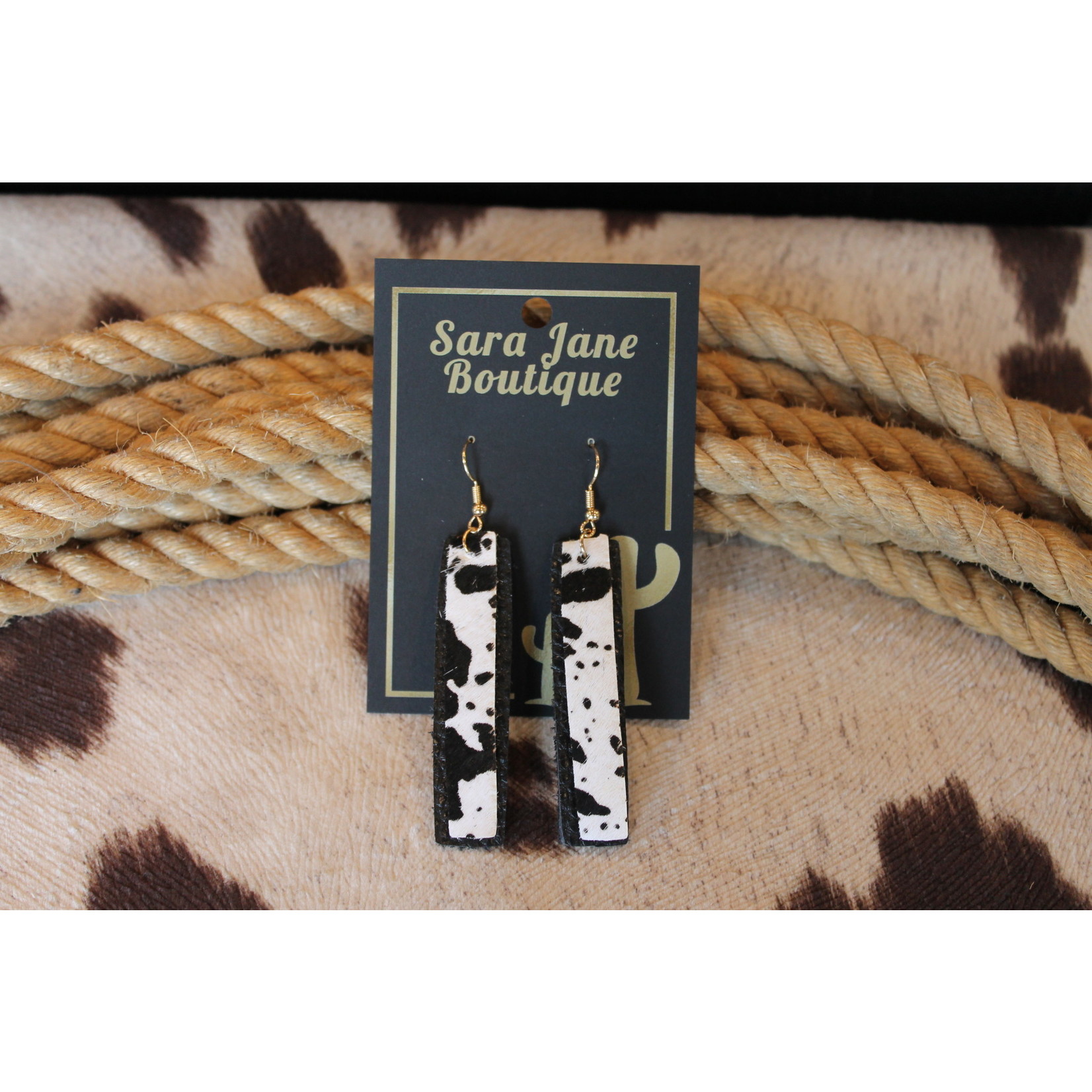 Dangle Cowhide Earrings