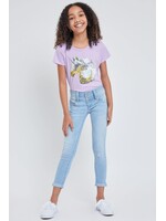 Girls 3 Button Ripped Jeans