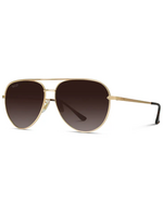 Mila-Oversized Flat Lens Modern Aviator Sunglass
