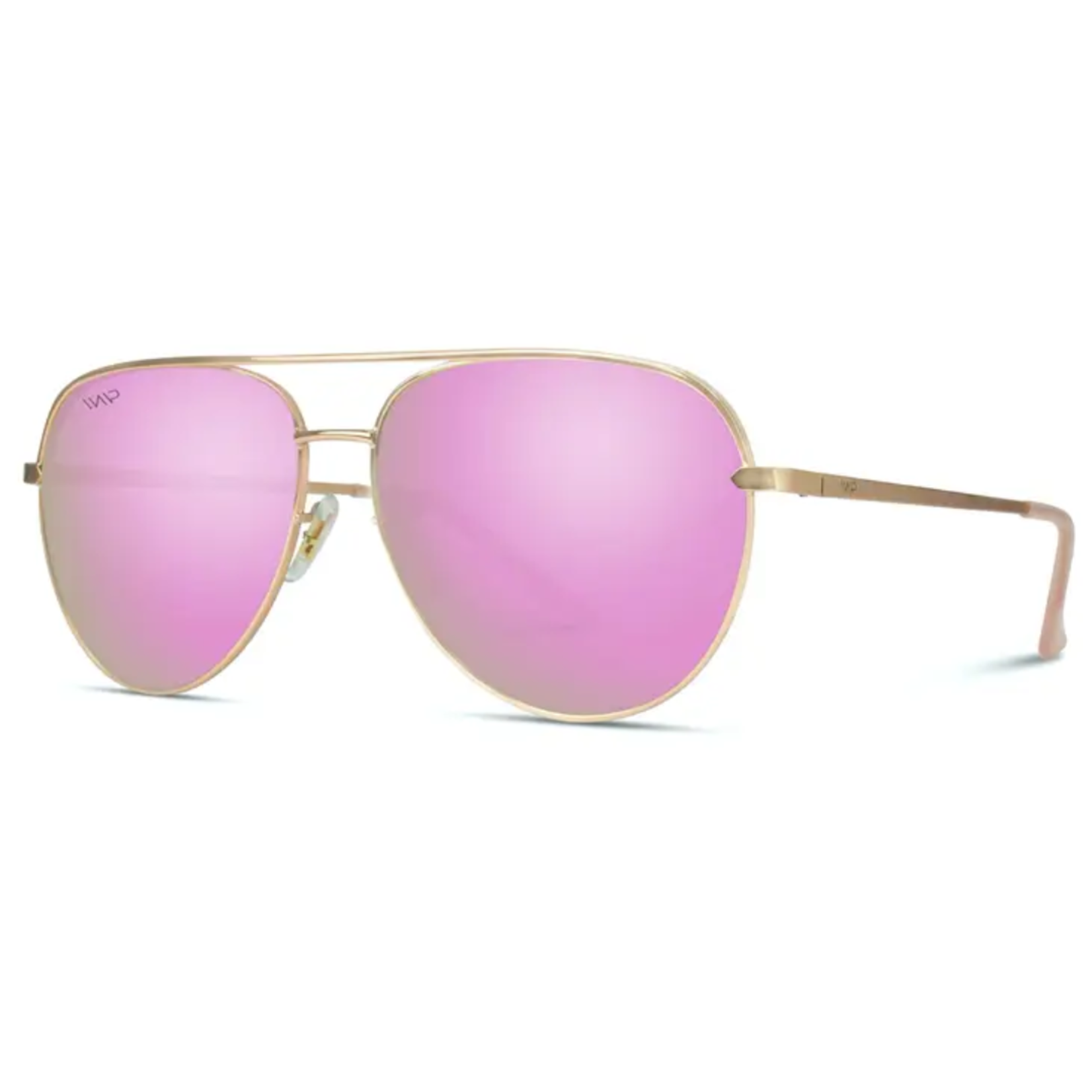 Ellie- Classic Metal Frame Mirrored Polarized Lens Aviator Sunglasses
