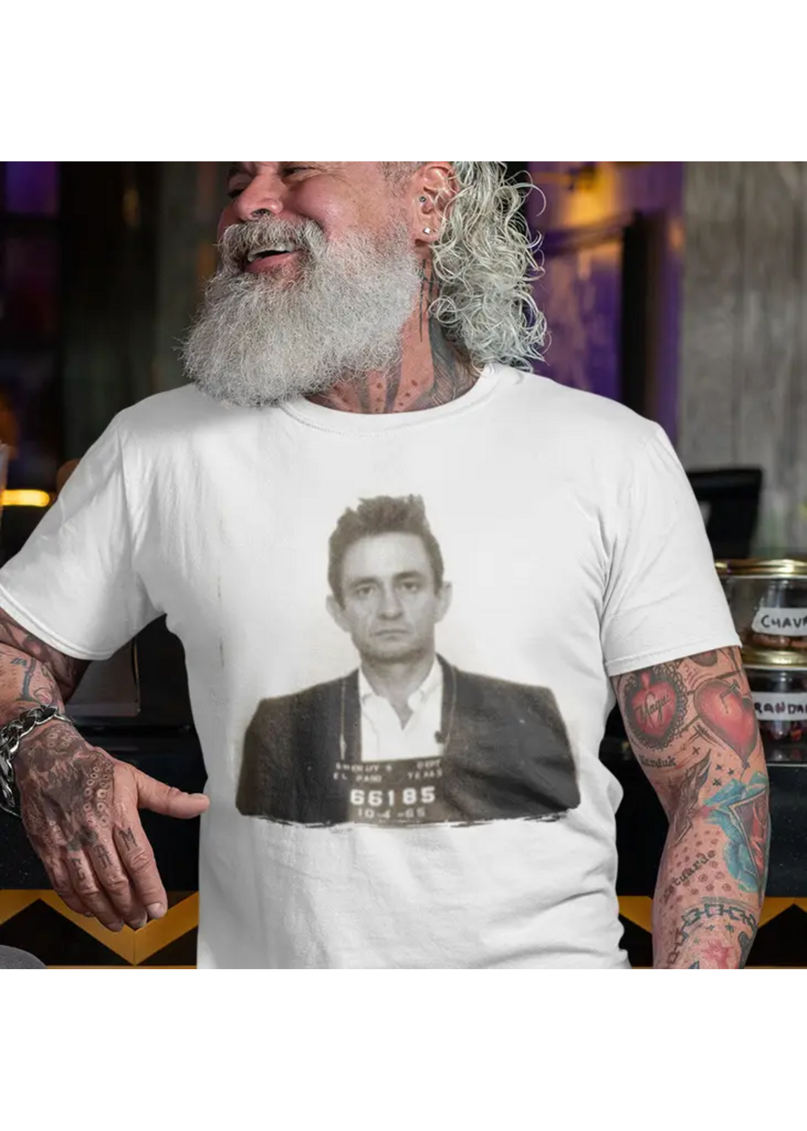 Johnny Cash Mugshot T-Shirt