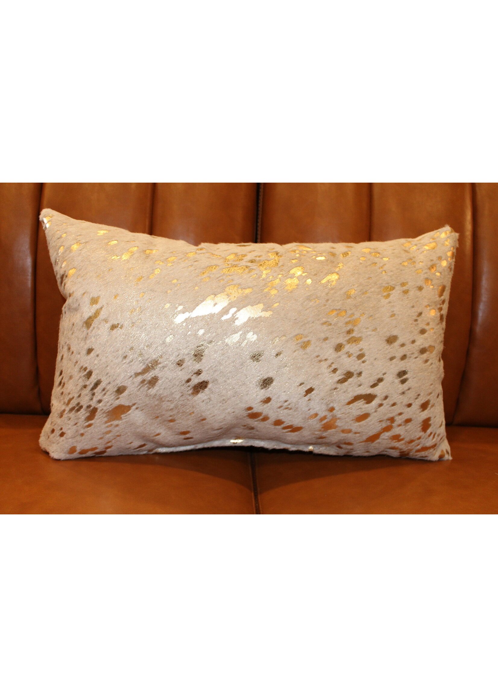 12x20 Lumbar pillow cowhide