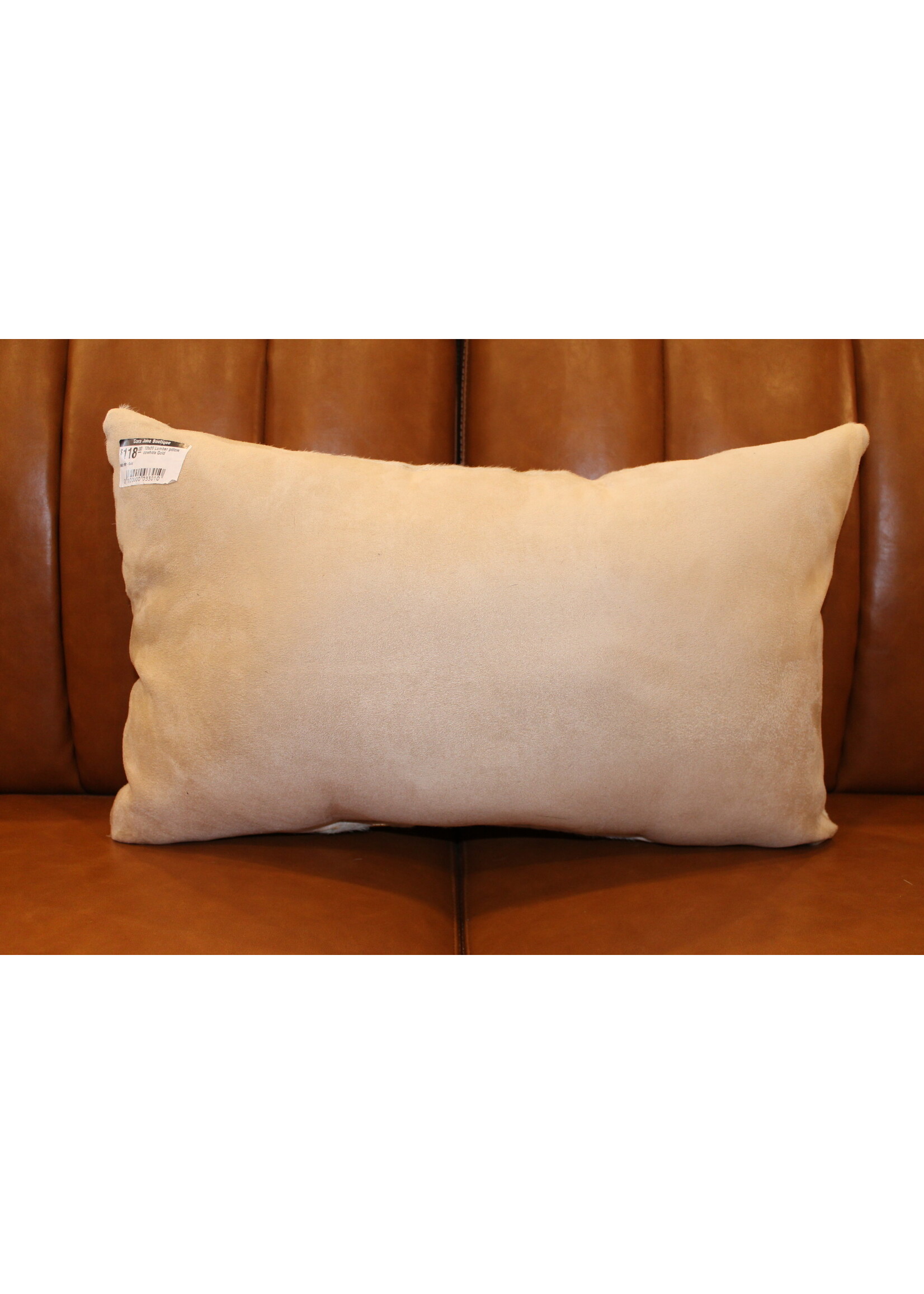 12x20 Lumbar pillow cowhide