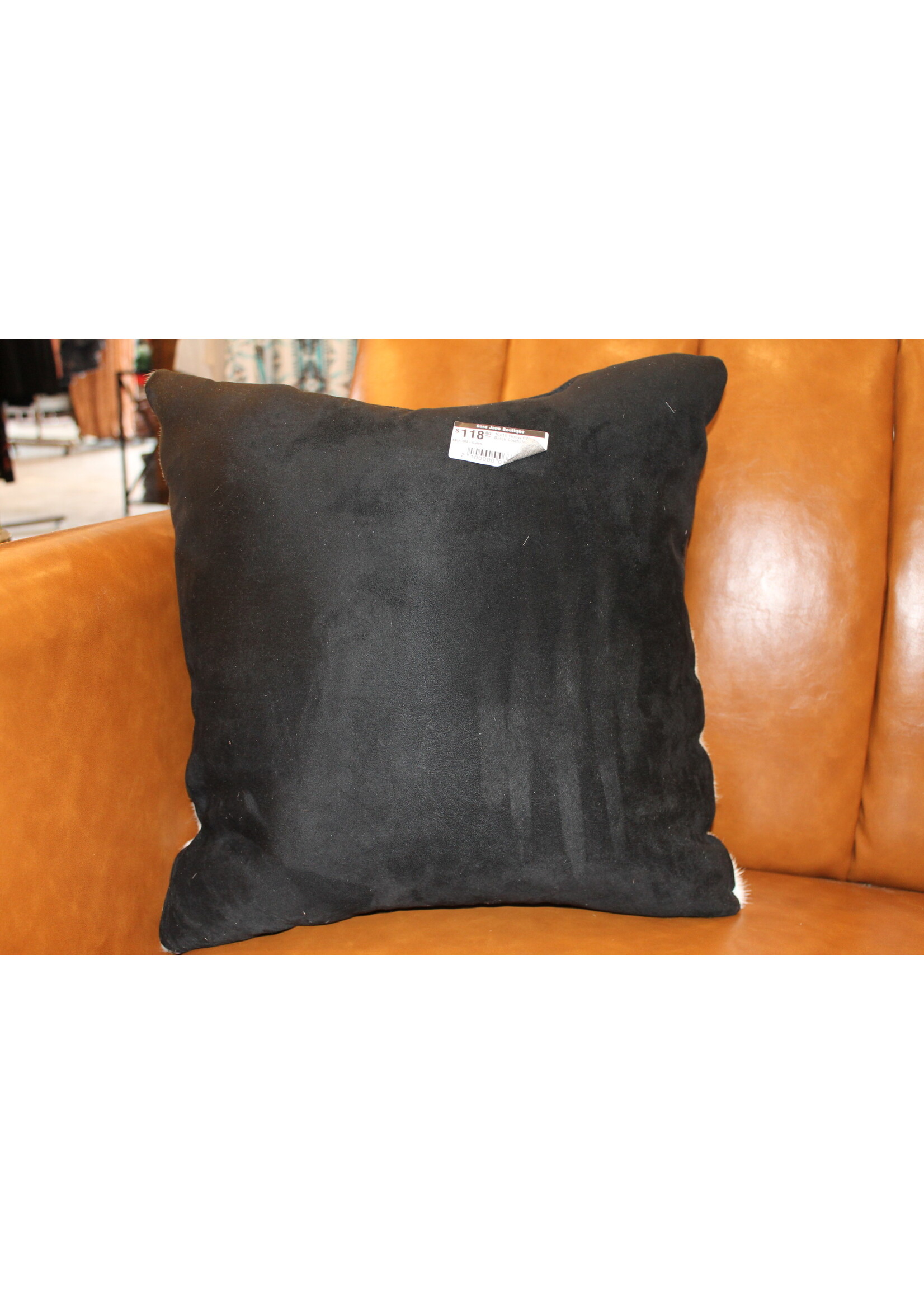 16x16 Throw Pillow Dutch Cowhide