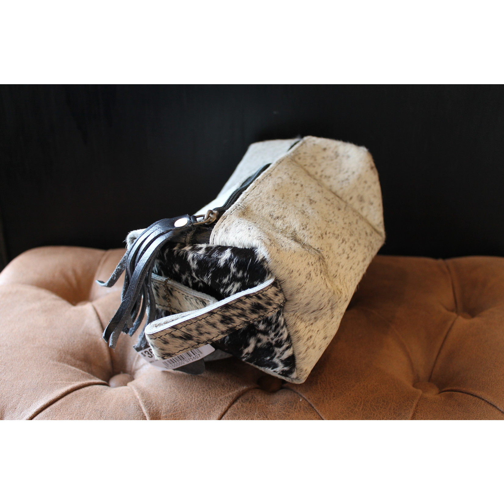 Cowhide Unisex Toiletry Bag