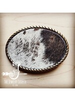 Rope Edge Mixed Metalliac Hair Belt Buckle