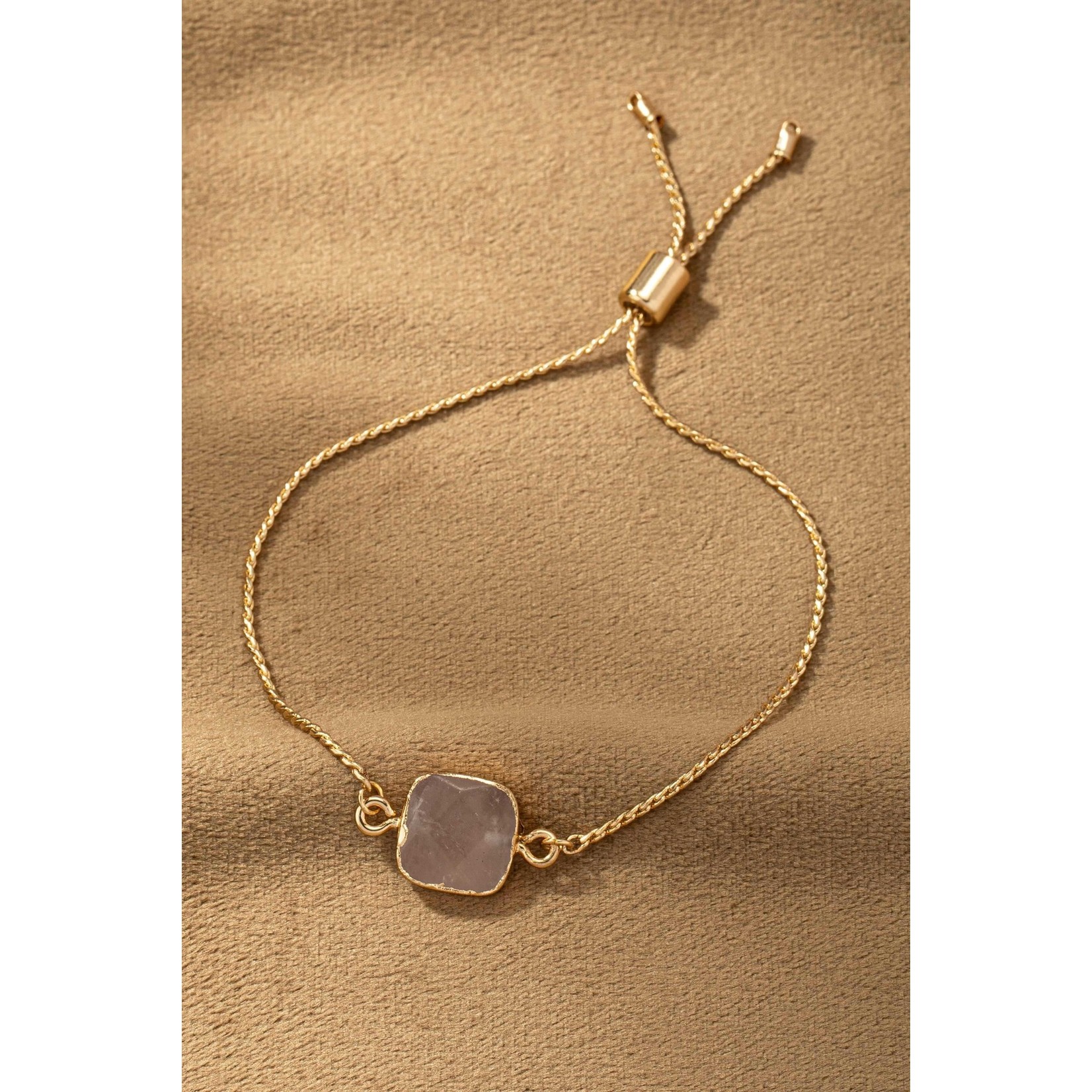 Adjustable Square Stone Bracelet