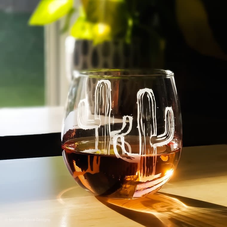 Cactus Wine Glasses - Sara Jane Boutique