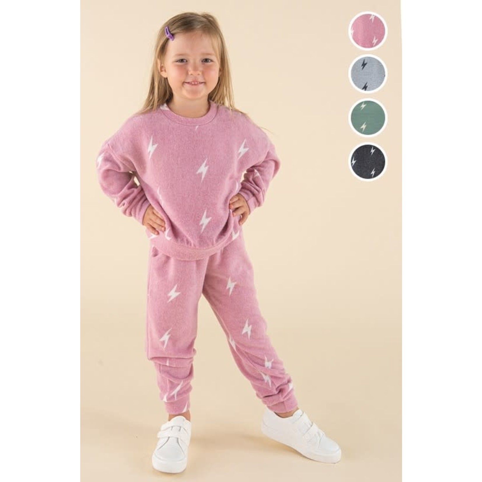 Lightening Bolt Sweatshirt and Pants Set