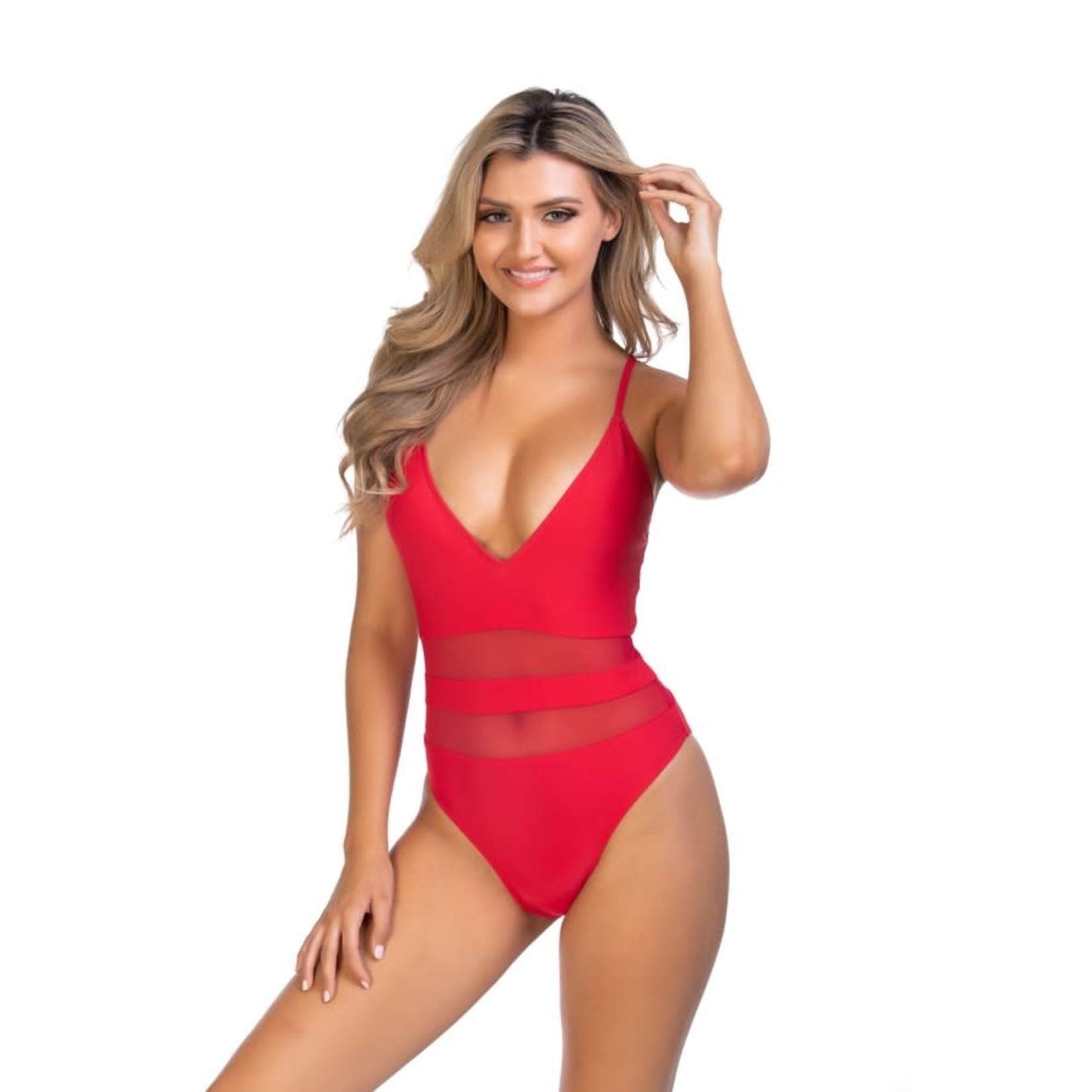 Betty One Piece Red Swimsuit