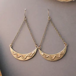 Snake Earrings Brass