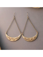 Snake Earrings Brass