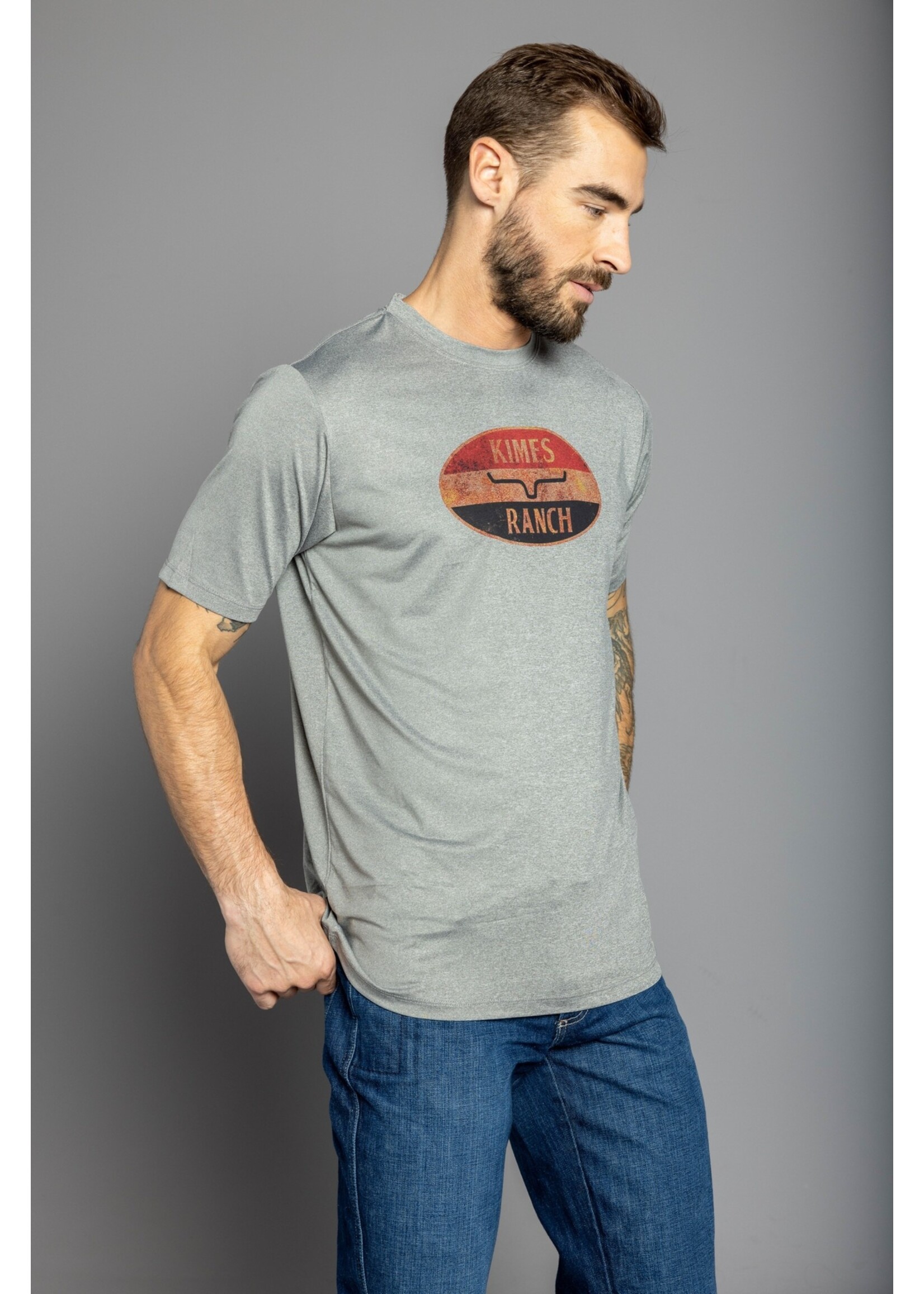 American Standard Tech Tee Tops Athletic Grey Heather