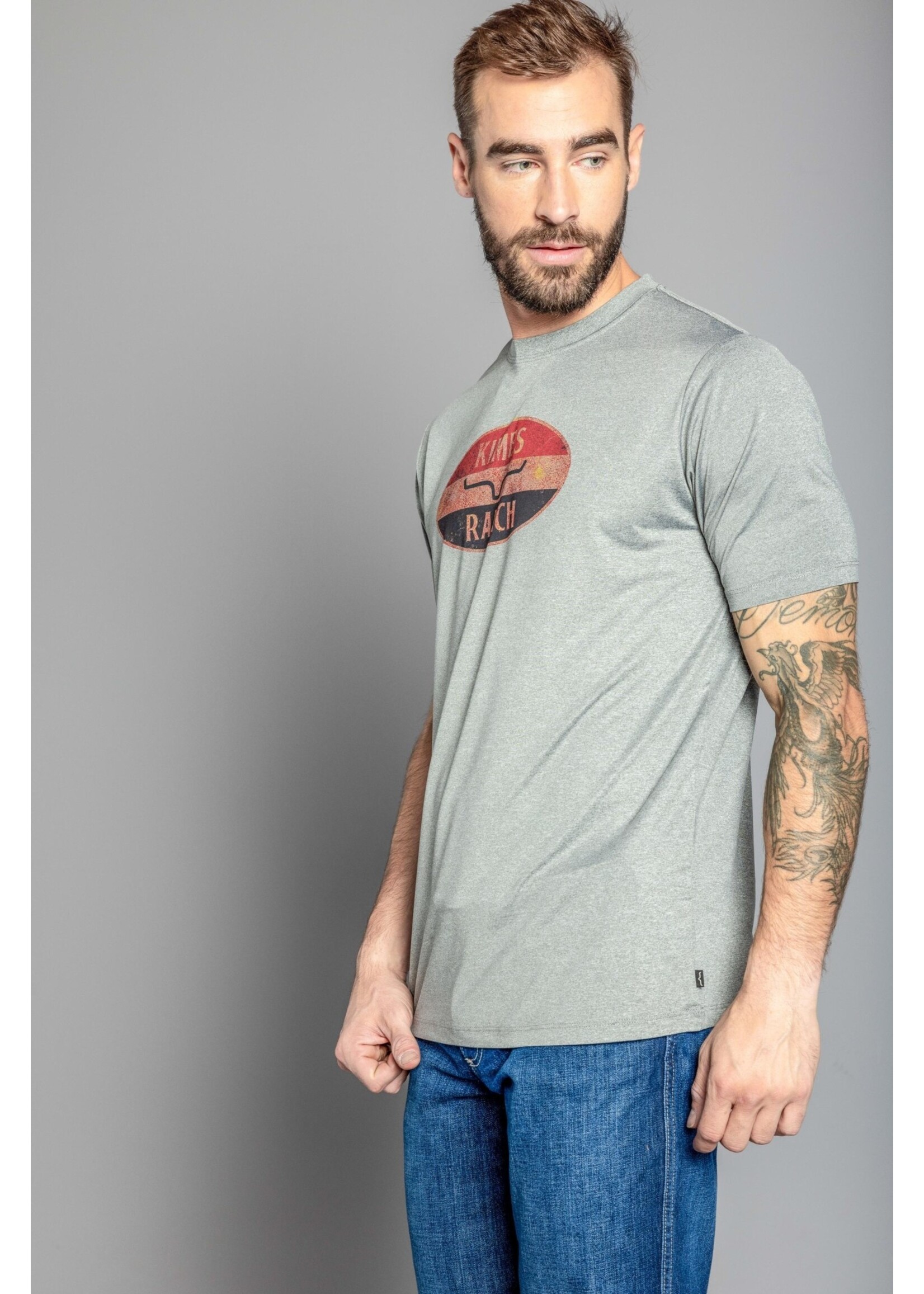 American Standard Tech Tee Tops Athletic Grey Heather