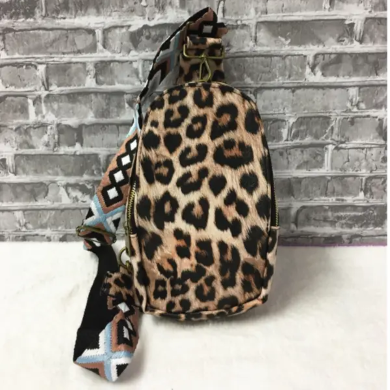 Leopard Crossbody Sling Bag