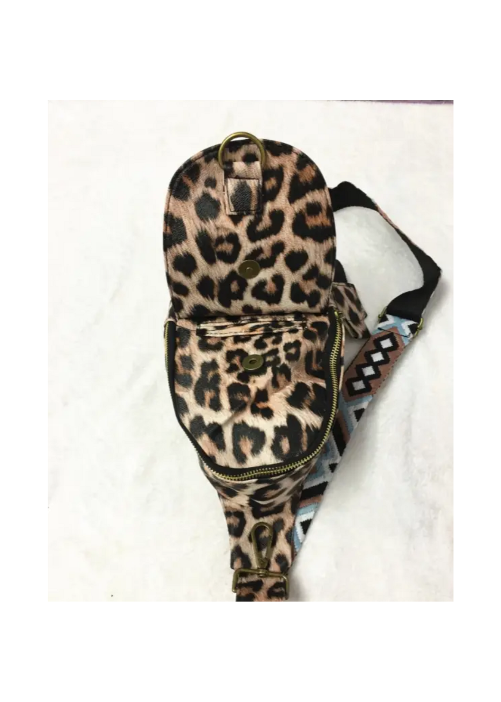 Leopard Crossbody Sling Bag