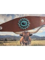 Cowboy Trail Leather Cuff Bracelet