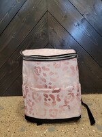 Rose Gold Leopard Cooler Backpack