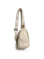 Vegan Leather Crossbody Cream