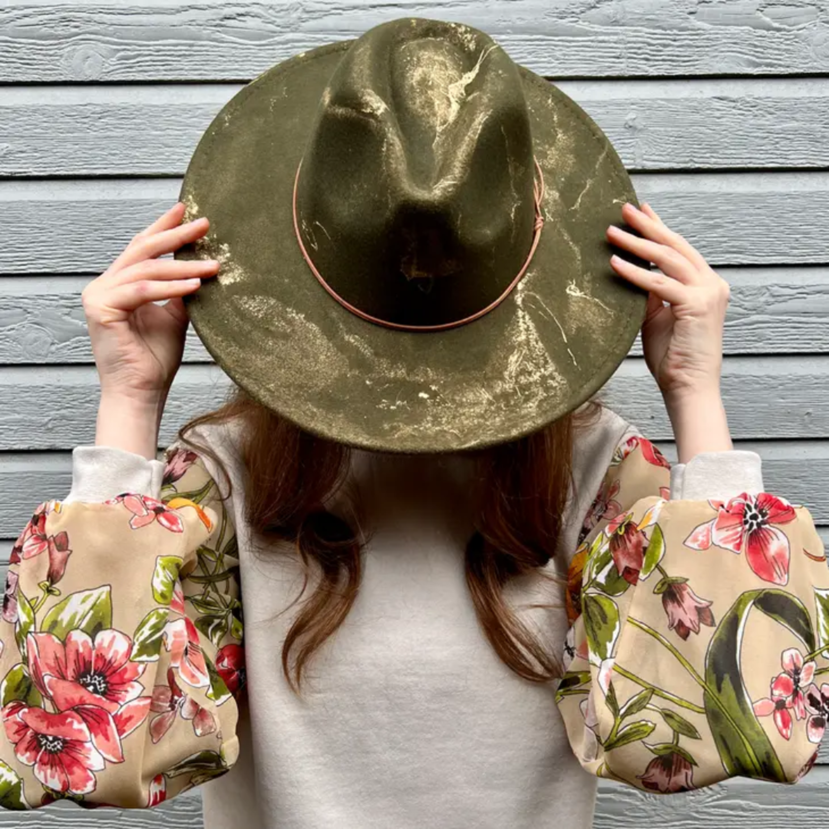 Gold Marbled Rancher Hat