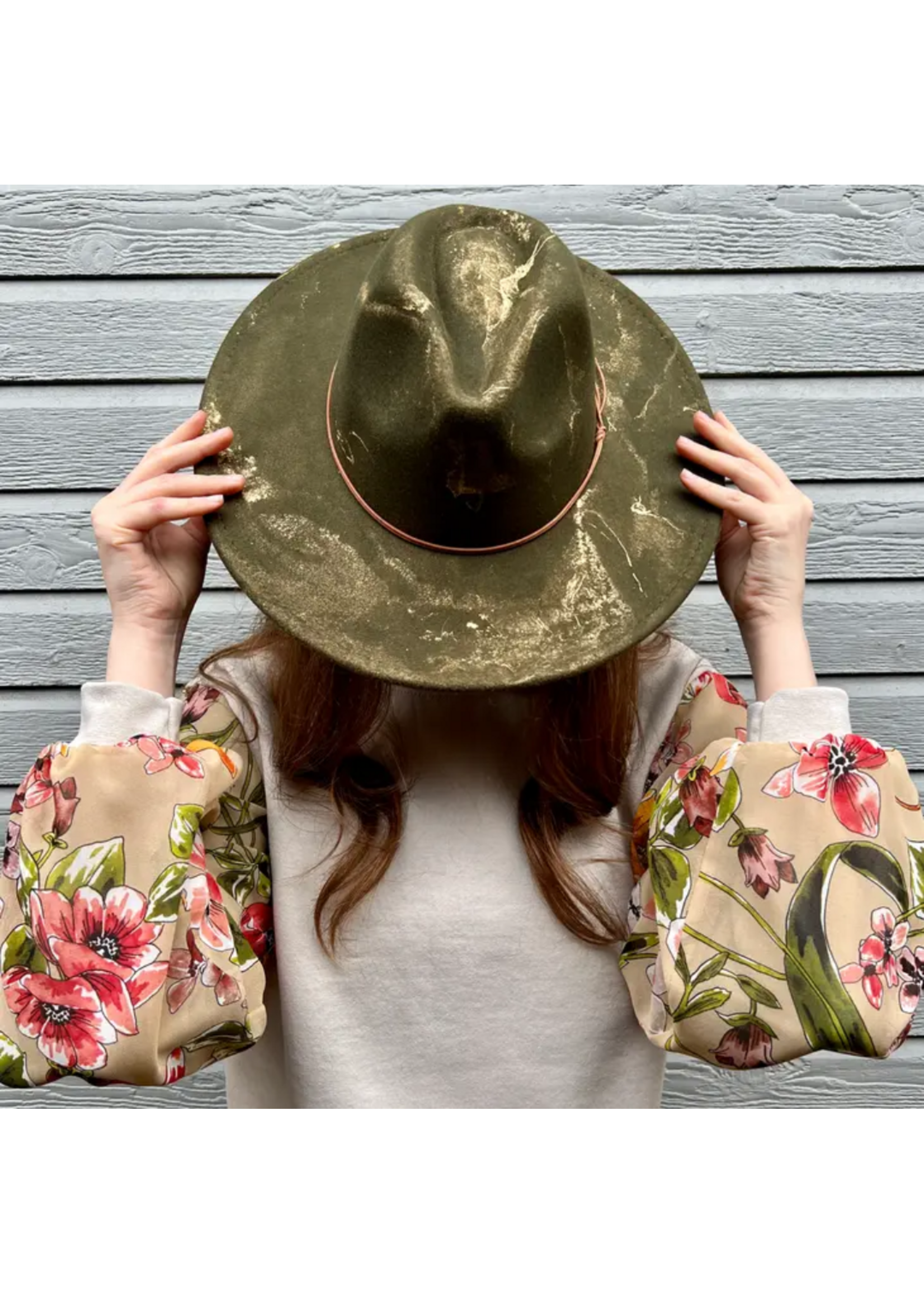 Gold Marbled Rancher Hat