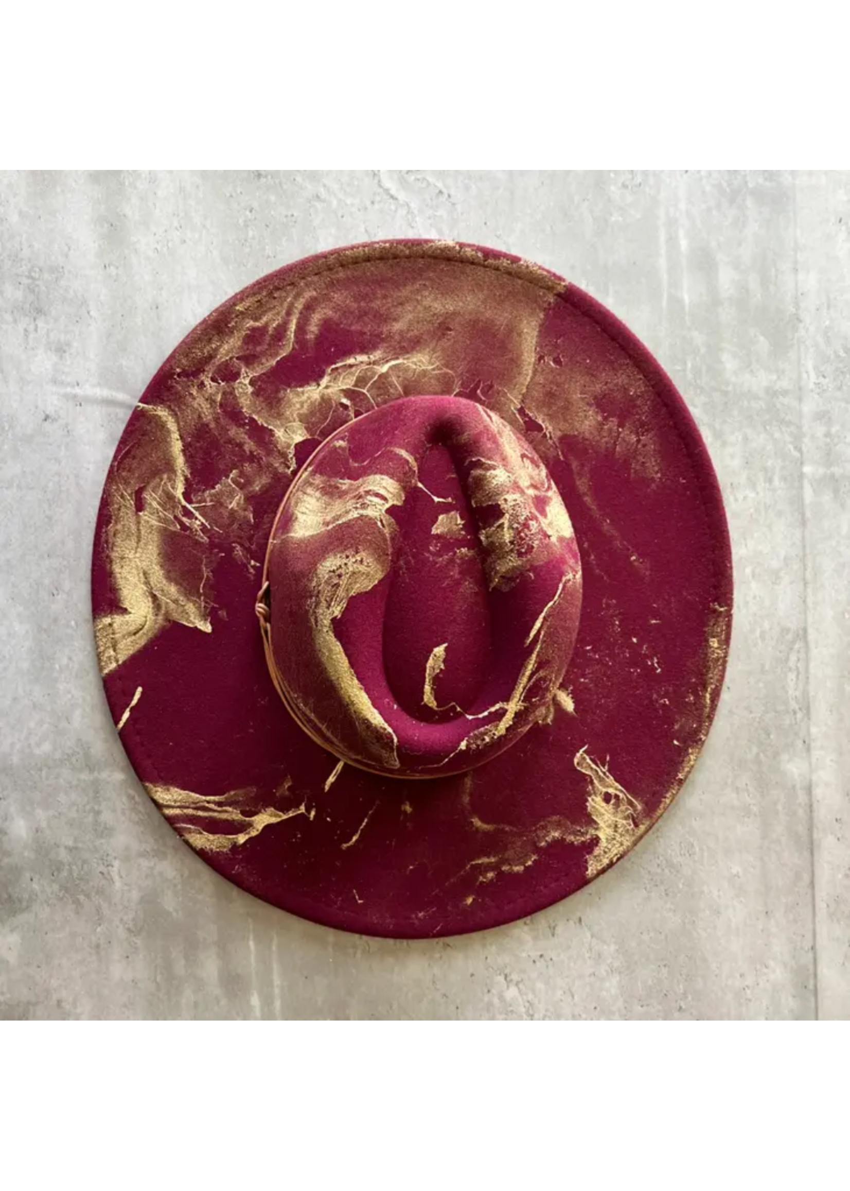 Gold Marbled Rancher Hat