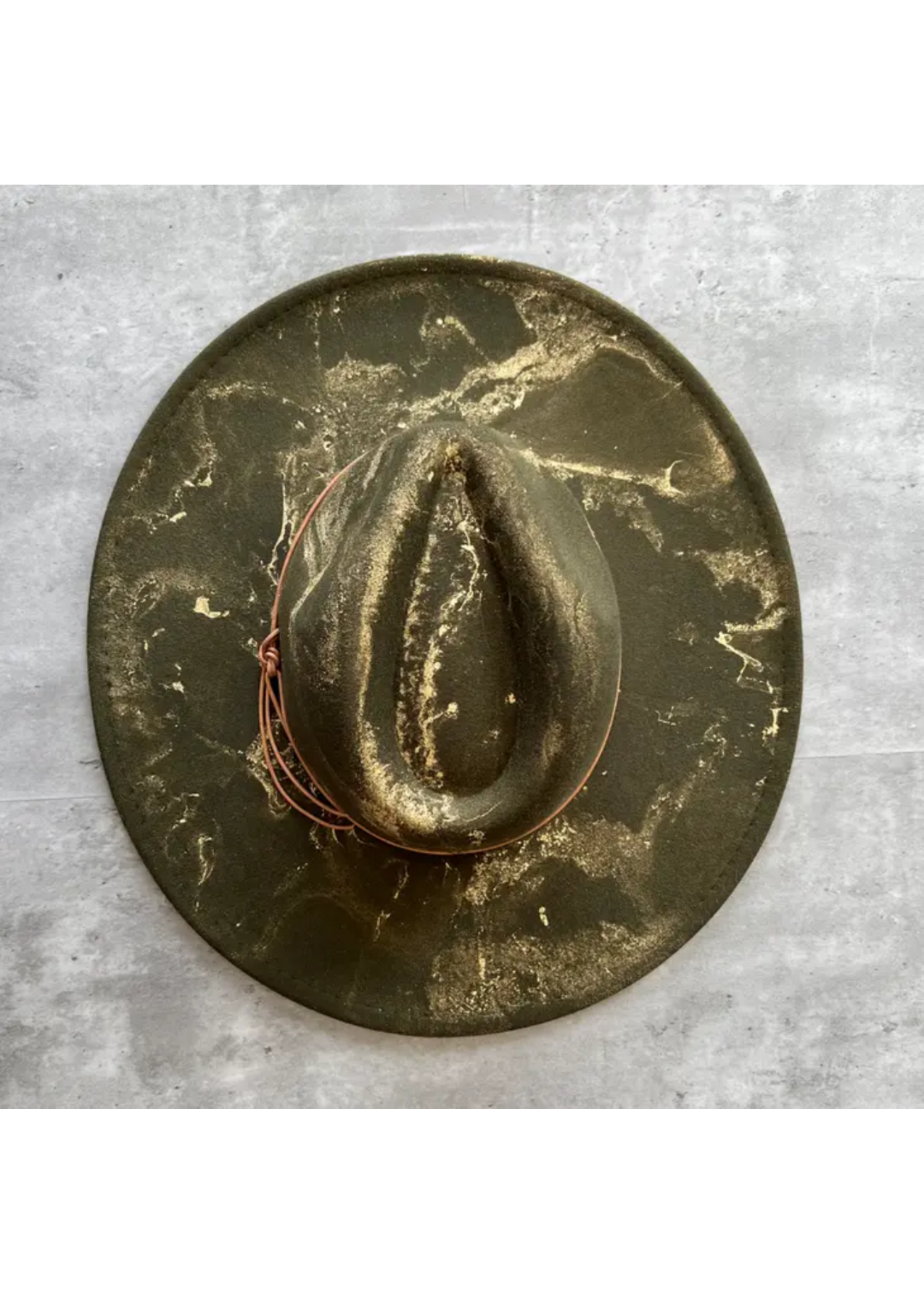 Gold Marbled Rancher Hat