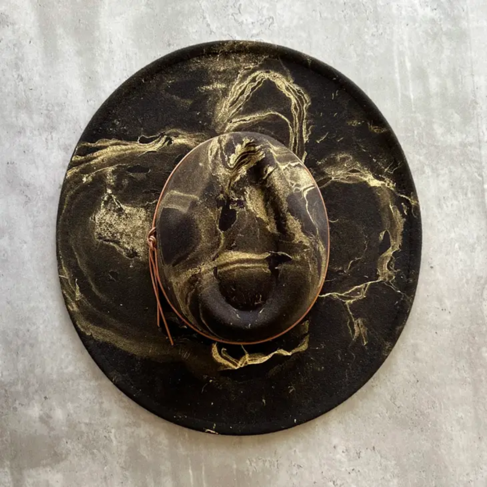 Gold Marbled Rancher Hat