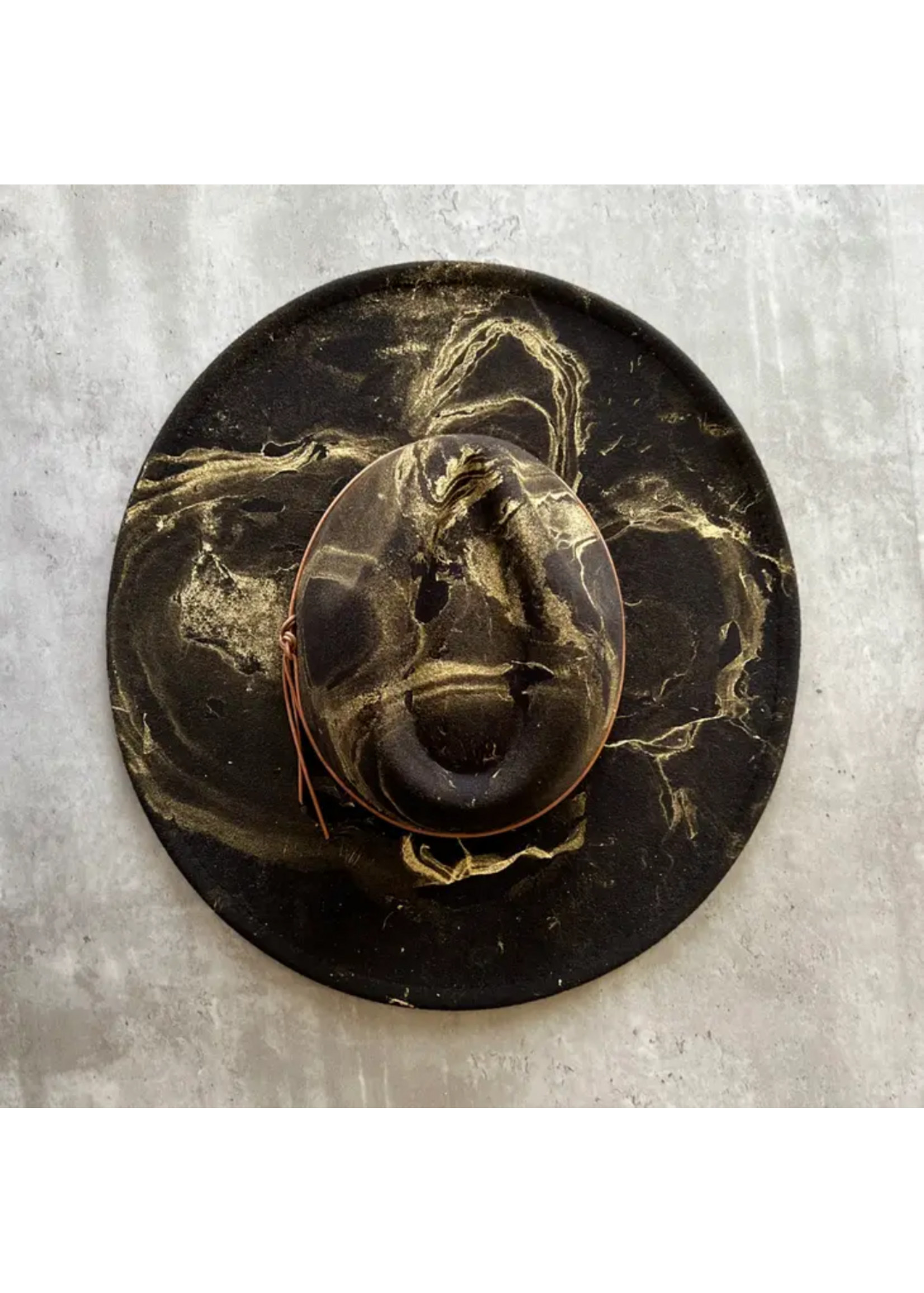 Gold Marbled Rancher Hat