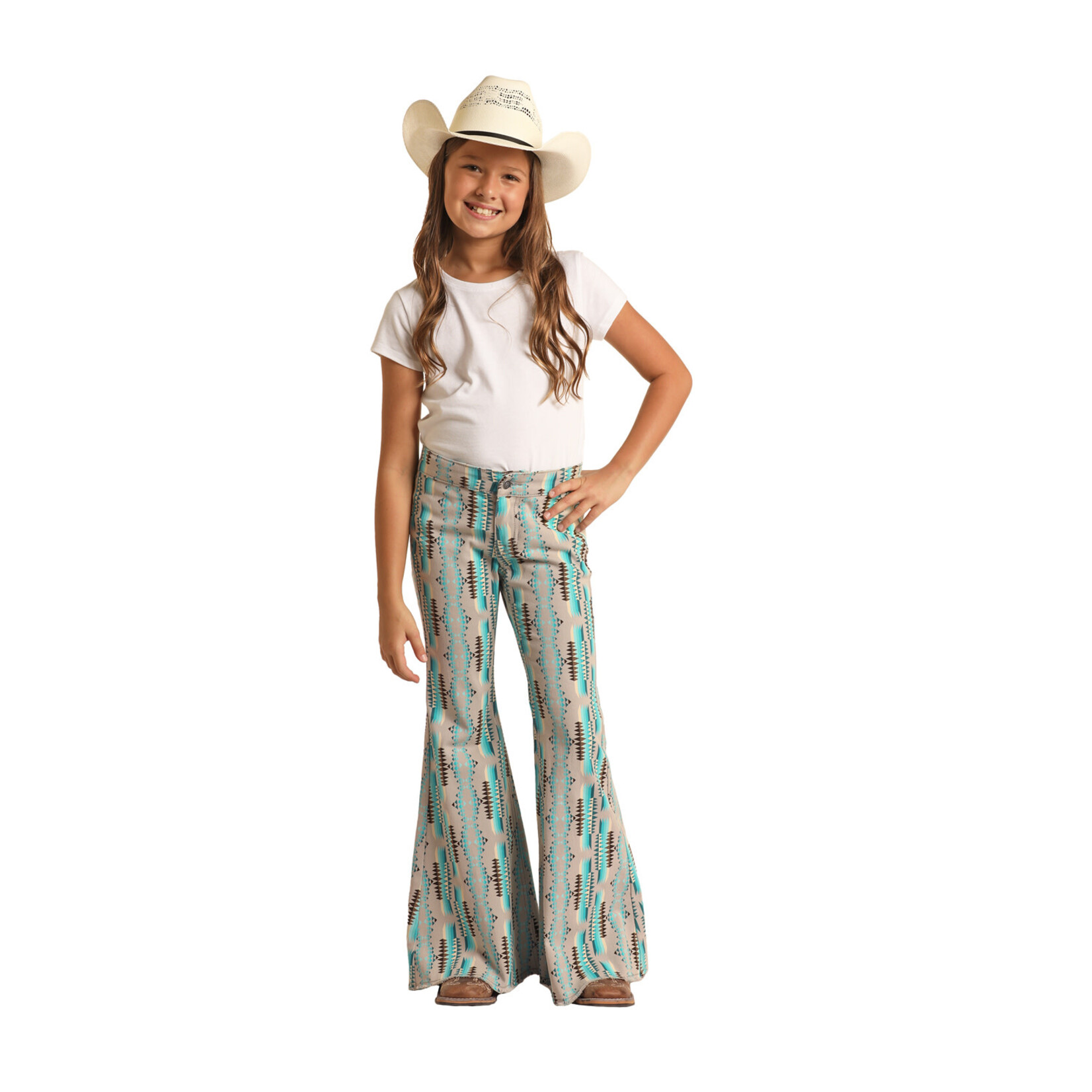 Girls Turquoise Bell Bottoms