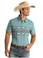 Border Print Polo