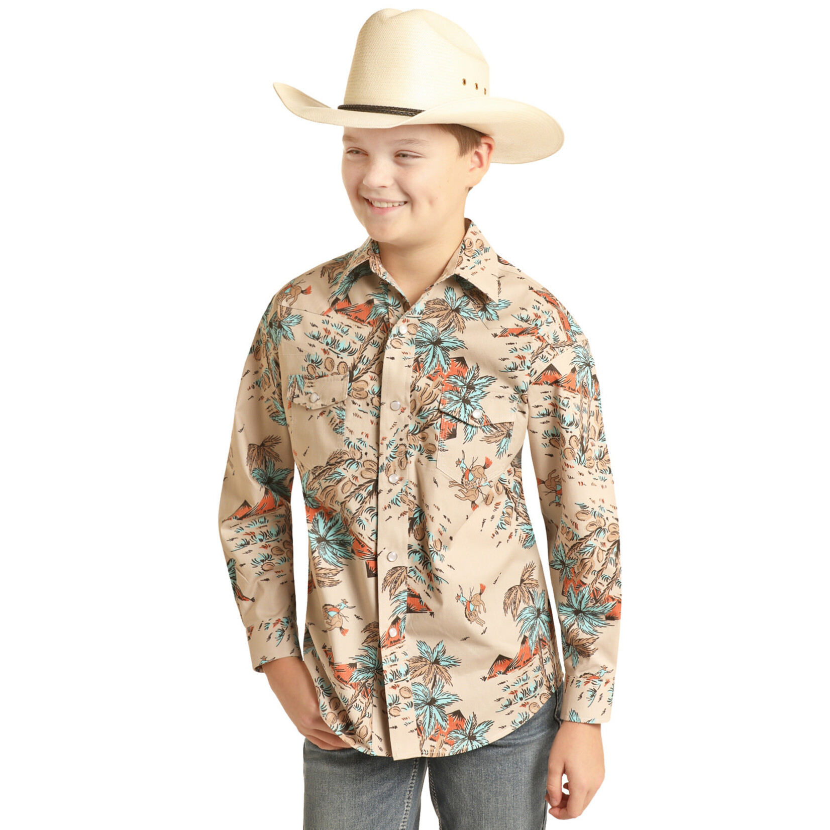 Kids Long Sleeve Cowboy Shirt