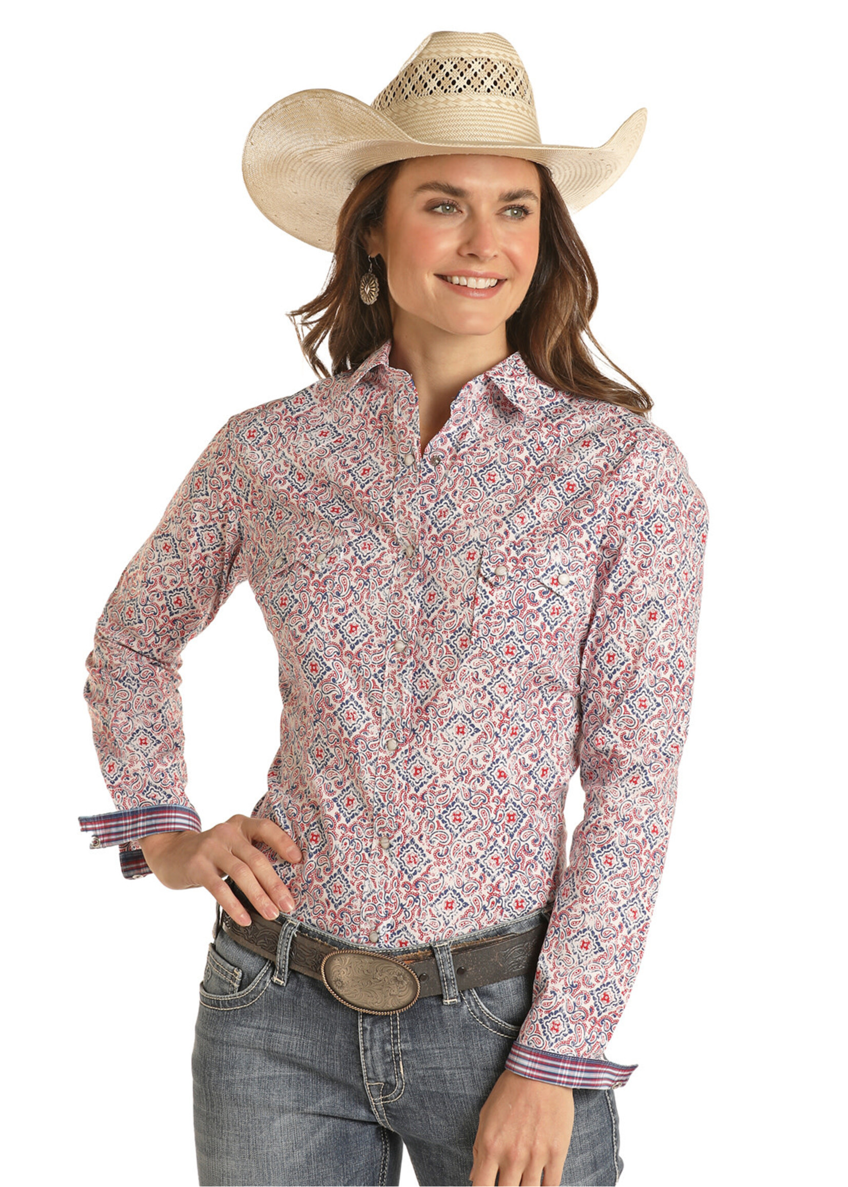 Long Sleeve Paisley Shirt