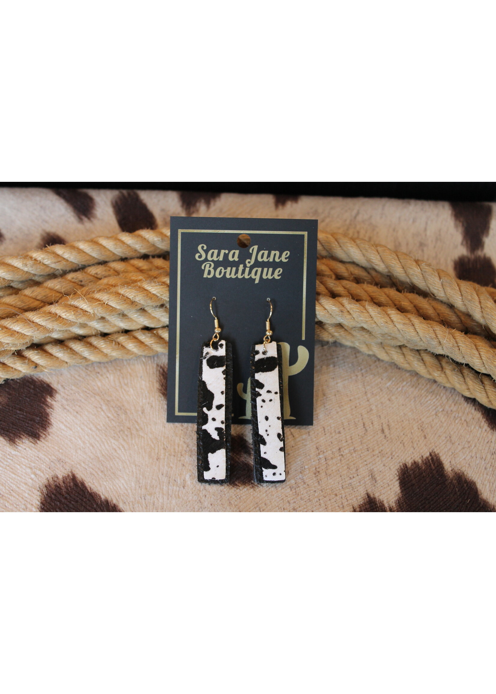 Dangle Cowhide Earrings