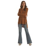 Long Sleeve Waffle V-Neck Top