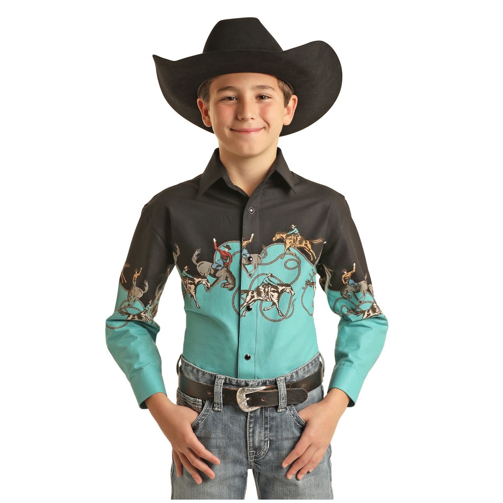 Boys Cowboy Border Shirt