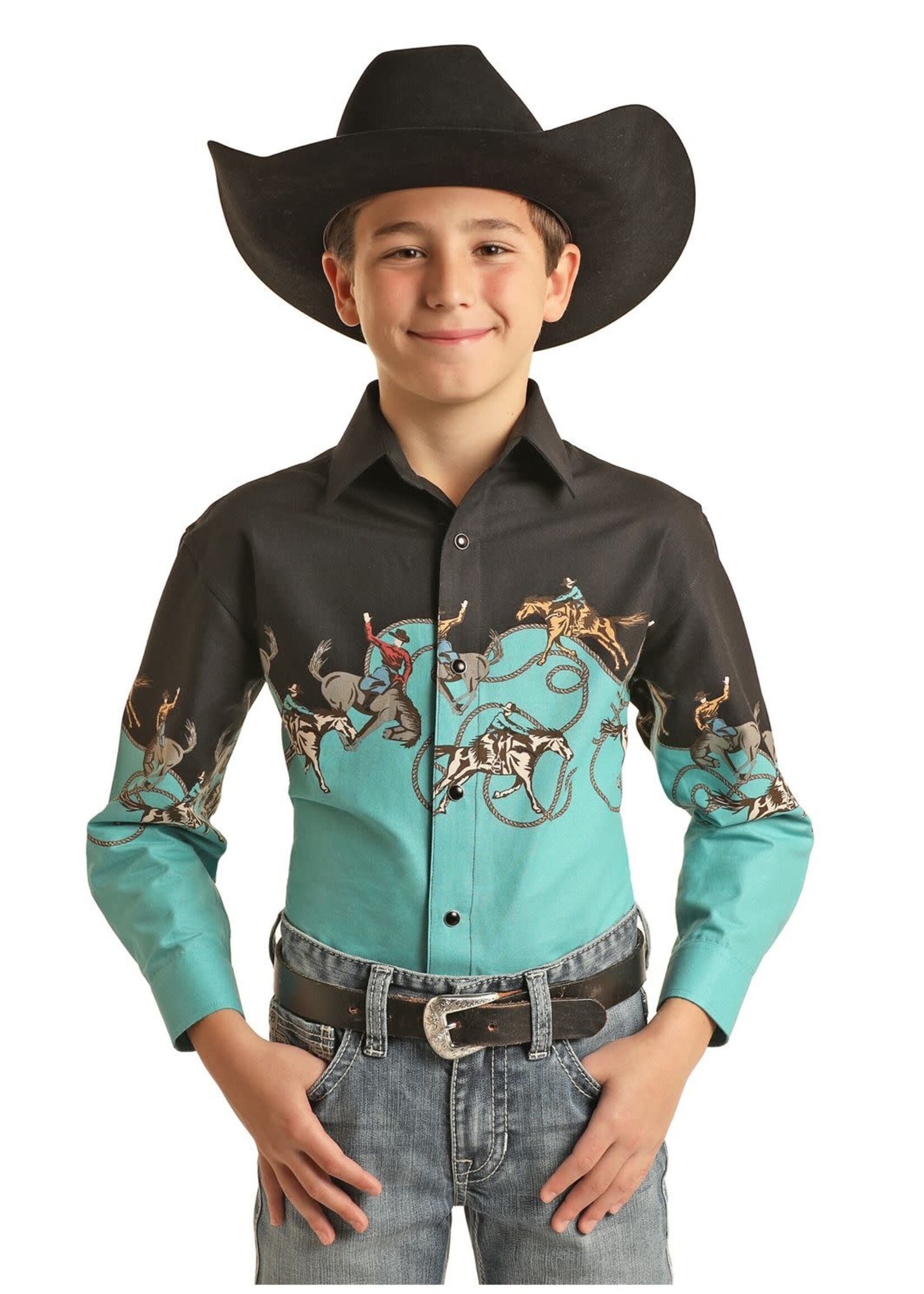 Boys Cowboy Border Shirt