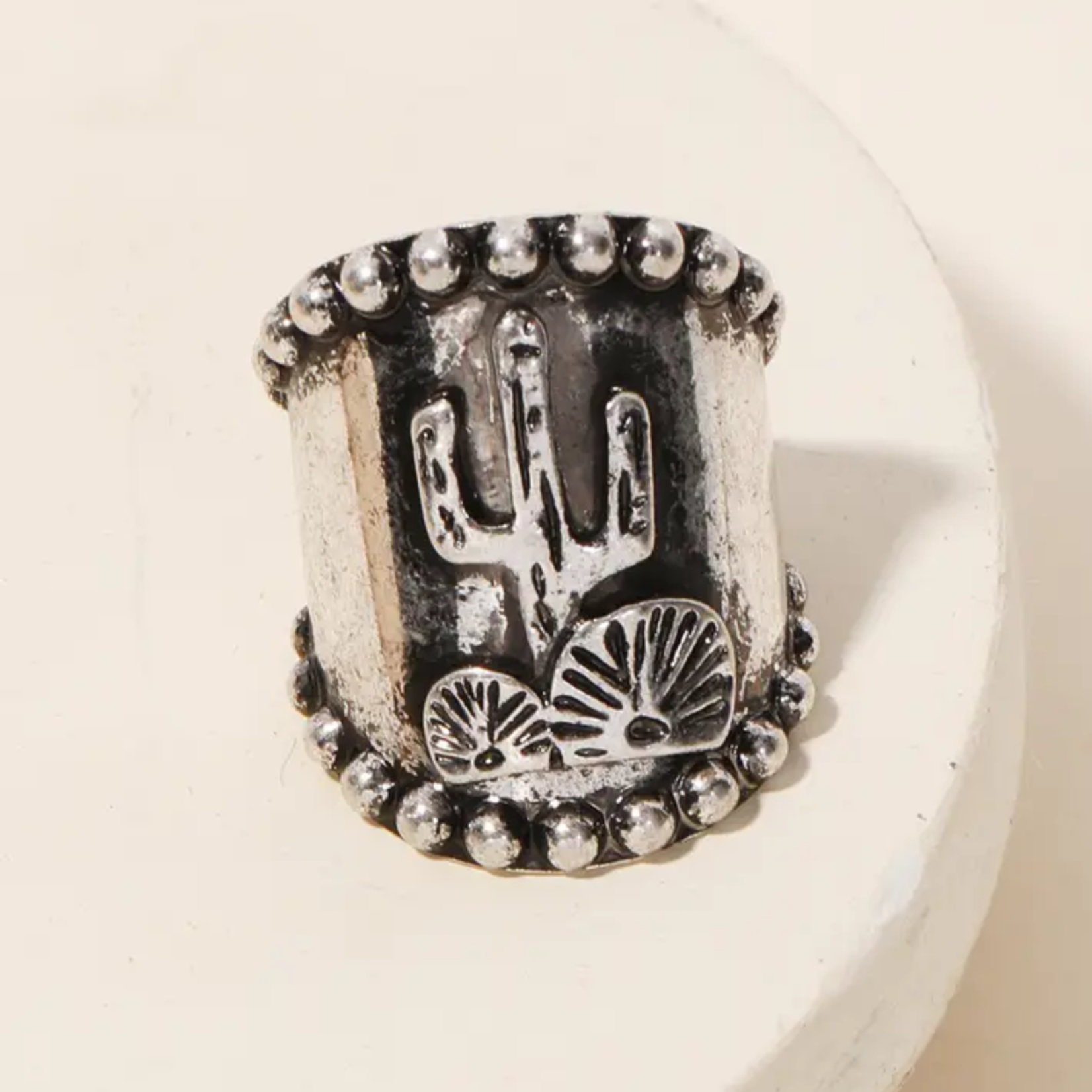 Antique Western Cactus Ring