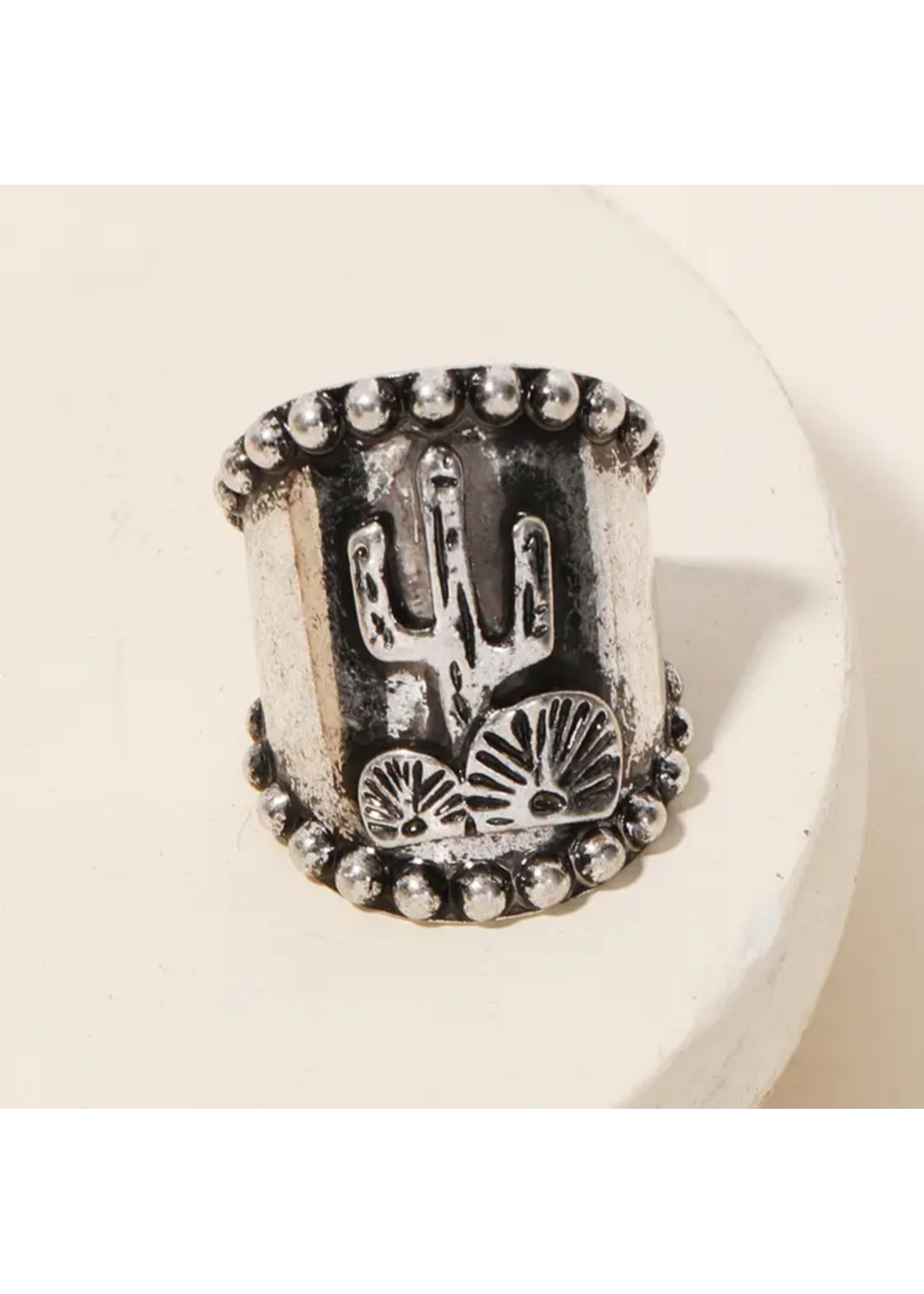 Antique Western Cactus Ring