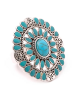 Western Semi Stone Boho Ring