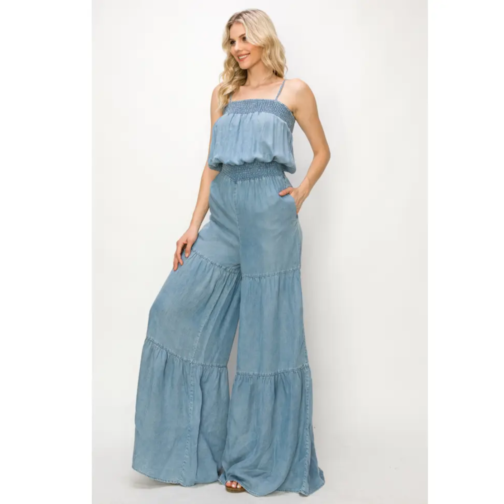 Callie Denim Jumpsuit