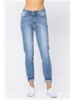 Hi-Rise Cuff Slim Fit Jean Plus