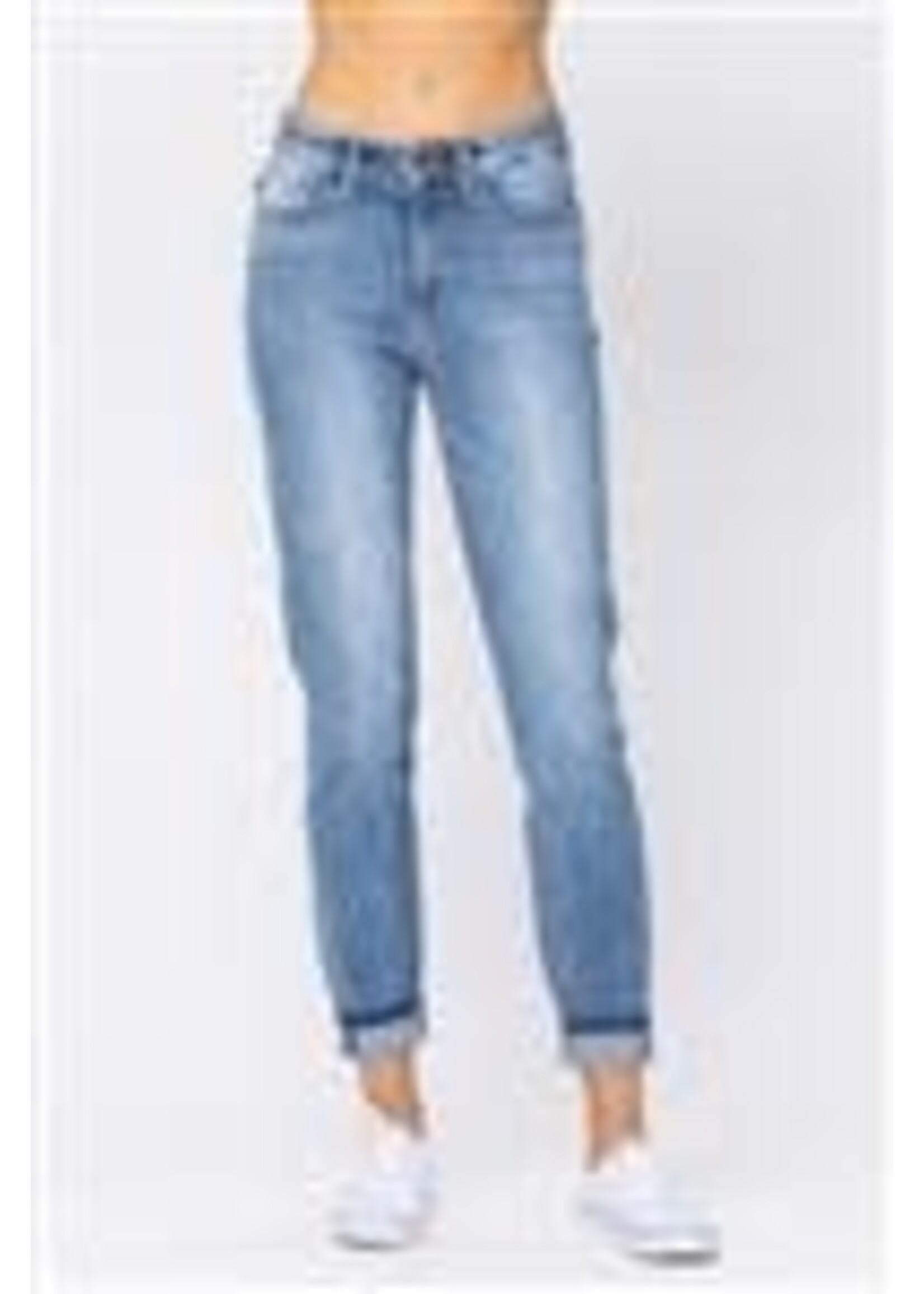 Hi-Rise Cuff Slim Fit Jean Plus