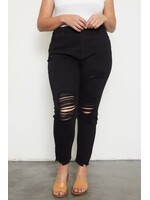 Plus High Rise Slim Straight Jean