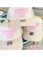 Pink & Cream Trucker Cowboy Hat