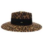 Leopard Flat Brim Hat