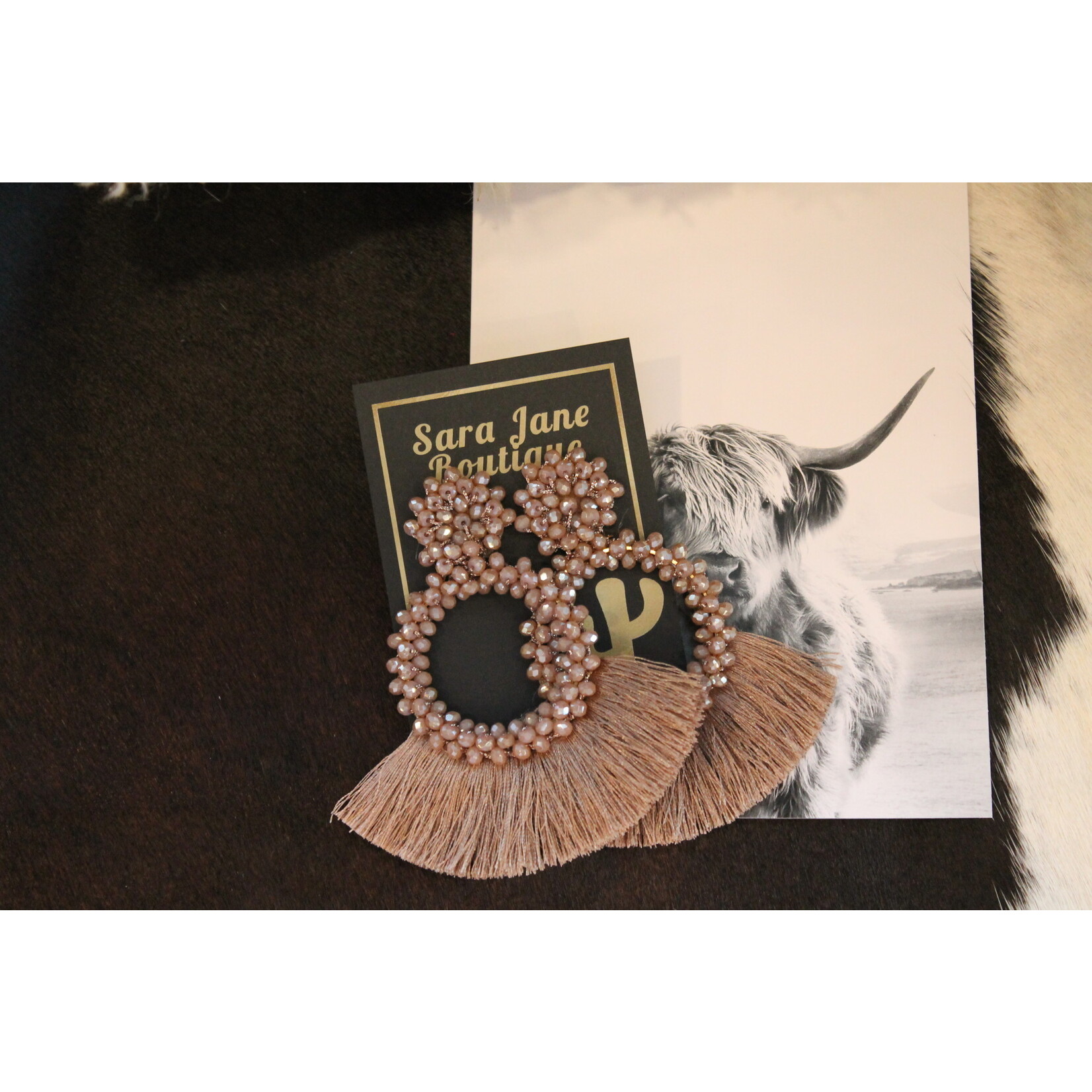 Brown Sparkle Earrings