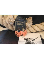 Coral Petal Earrings