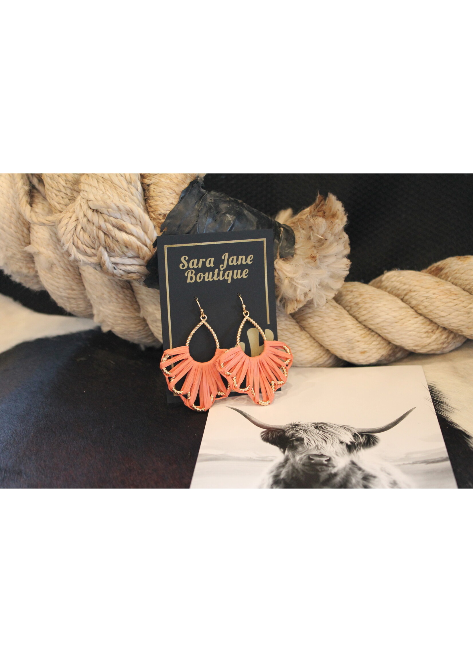 Coral Petal Earrings